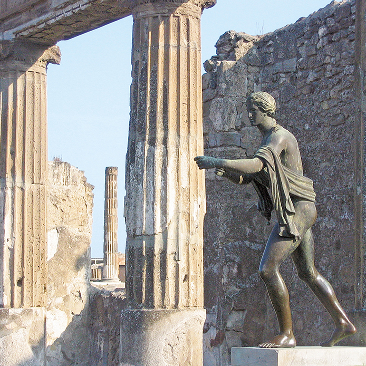 Statue Apollon Pompéi Italie 