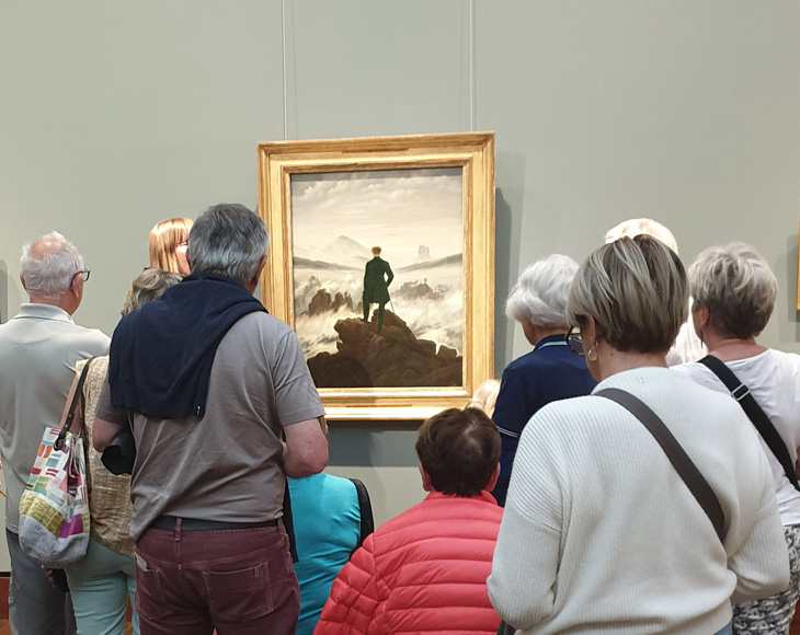 Le Voyageur contemplant une mer de nuages, Caspar David Friedrich, Kunsthalle de Hambourg