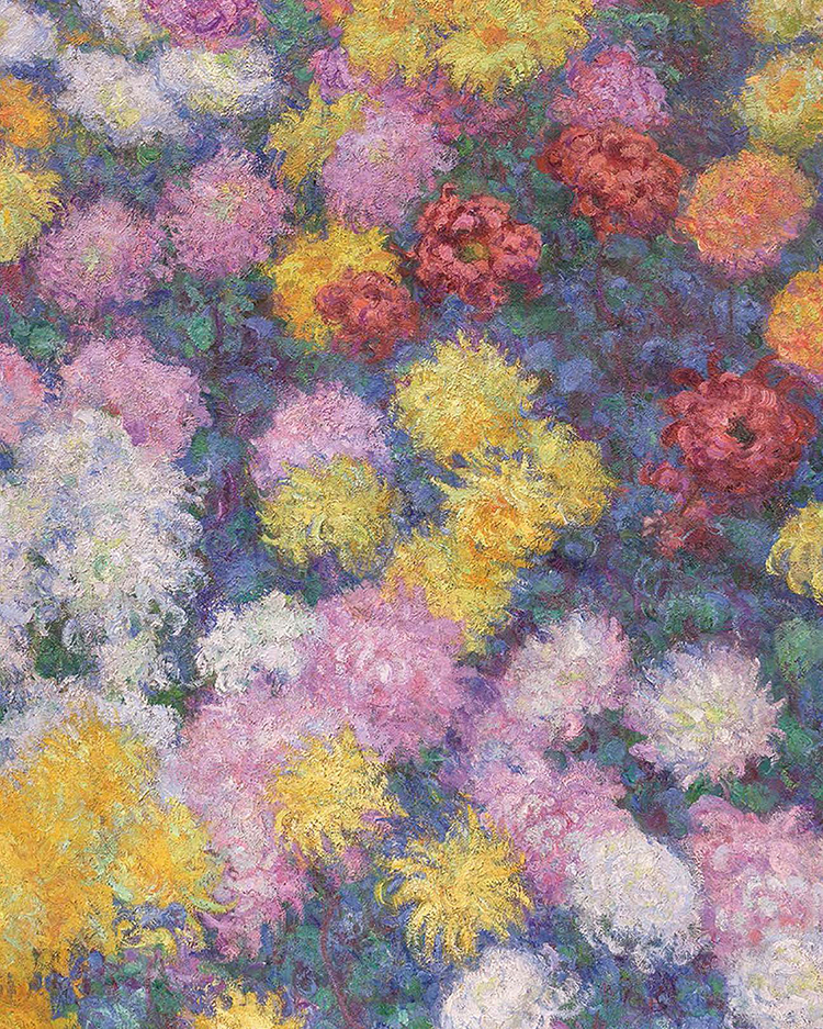 Claude Monet, Chrysanthèmes, 1897
décor impressionniste
