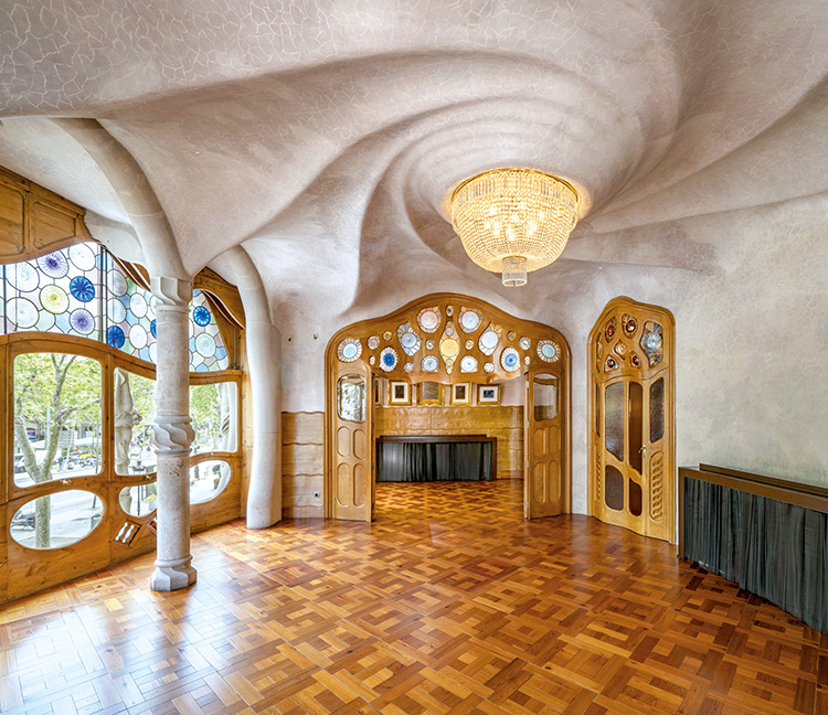 à l'intérieur de la Casa Batlló architecture