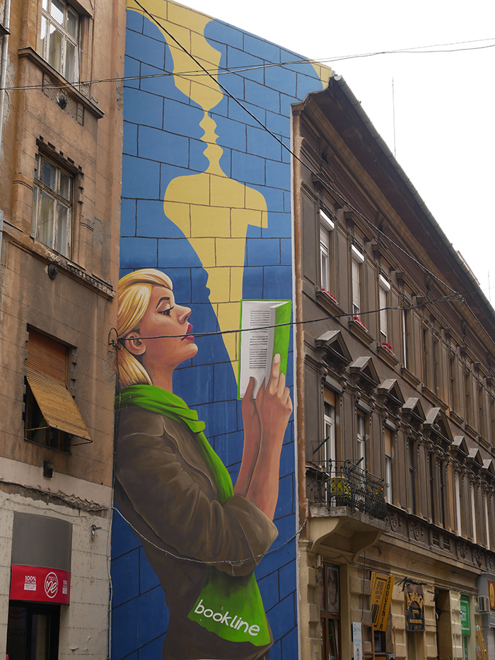 Budapest Józsefváros fresque murale 