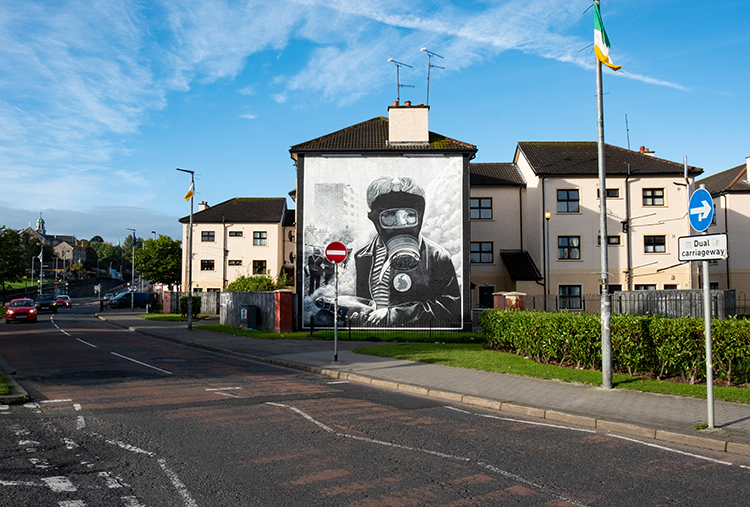  À Londonderry, en Irlande street art
