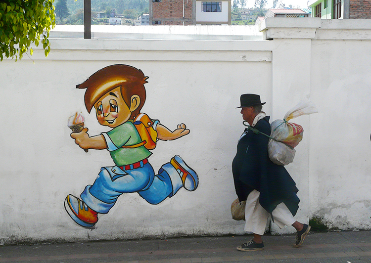 À Otavalo, en Équateur graffiti arts et vie
