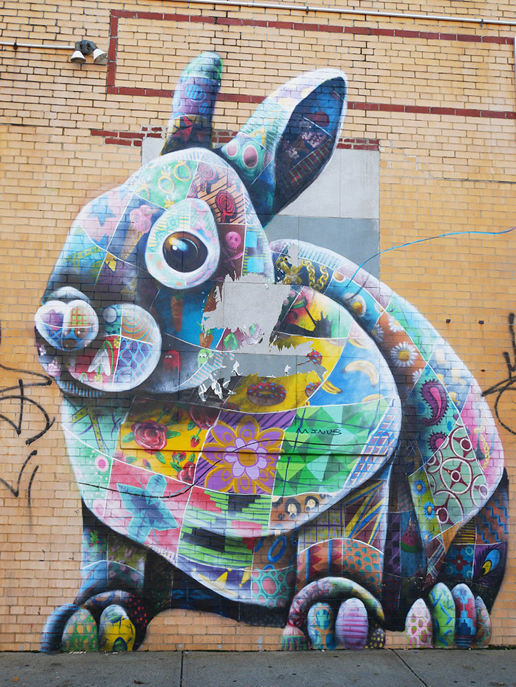 Dans le quartier de Bushwick à Brooklyn, aux États-Unis Fresques murales voyages culturels