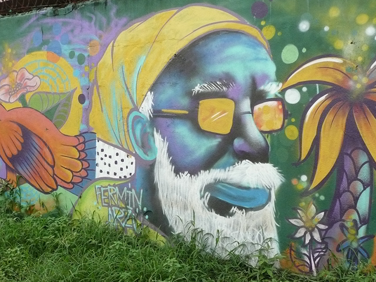 À Livingstone, au Guatemala peinture street art