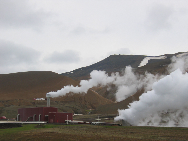 Usine de captage géothermique en Islande