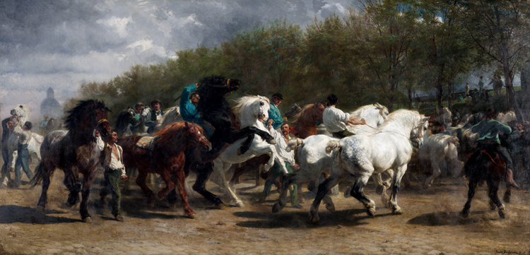 Rosa Bonheur, Le Marché aux chevaux, Salon de 1853 