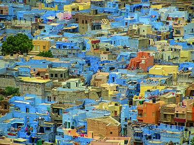 Inde Jodhpur maisons bleues