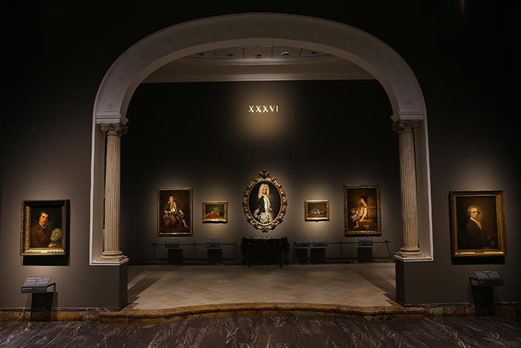 Salle de la pinacothèque de Brera à Rome en Italie pour découvrir de magnifiques tableaux et leur histoire.