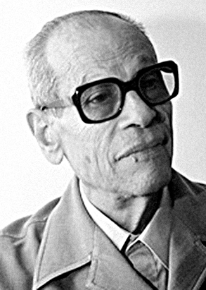 Portrait de l'écrivain Nagib Mahfouz
