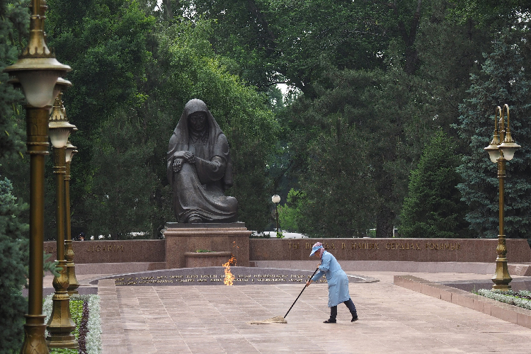 Le mémorial de la Seconde Guerre mondiale à Tachkent