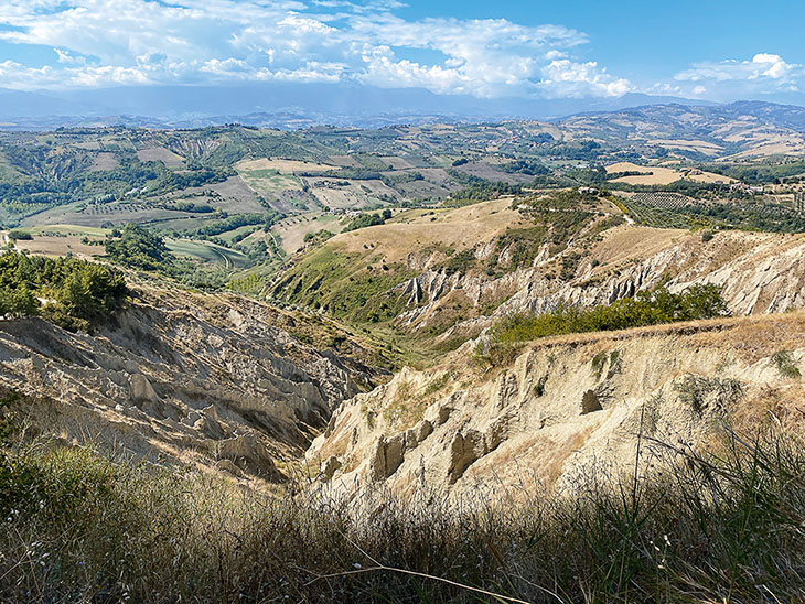 Paysage des Calanchi di Atri 